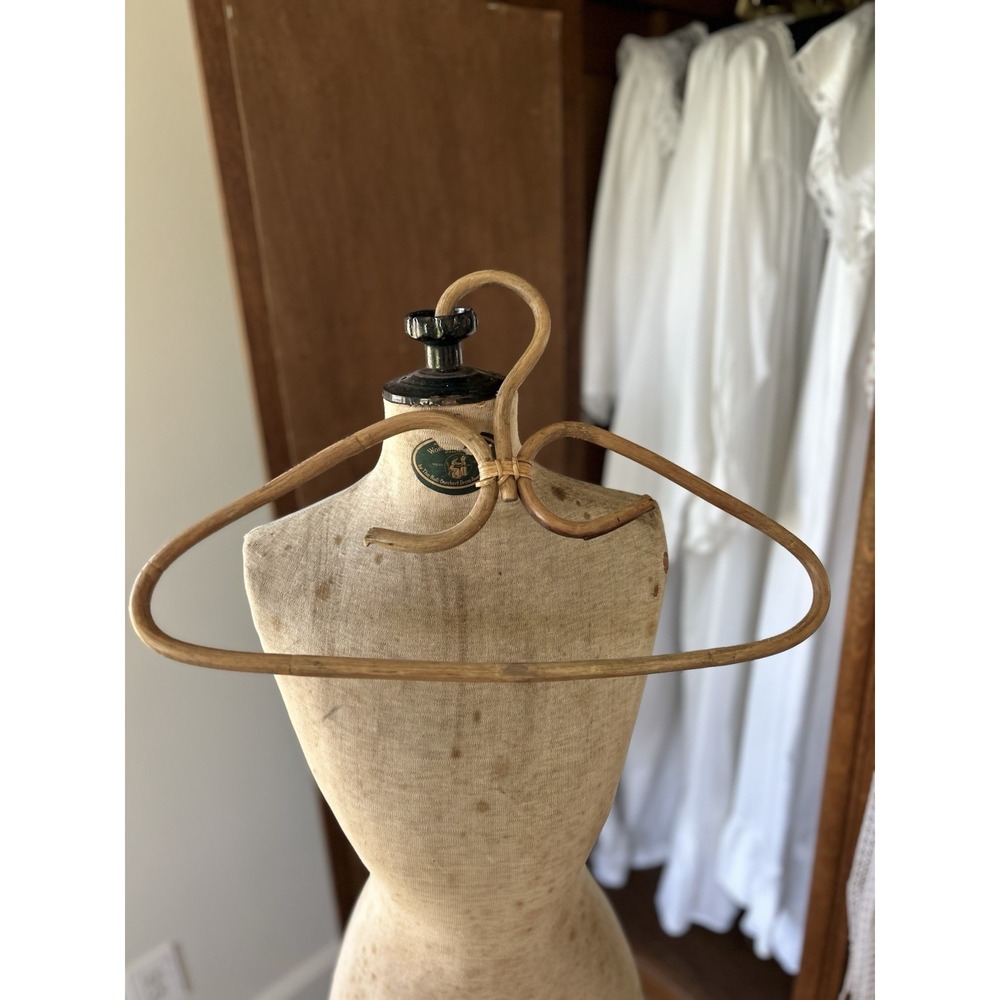 Rattan Clothes Hanger Boho‎ Decor Natural Woven Vintage Style